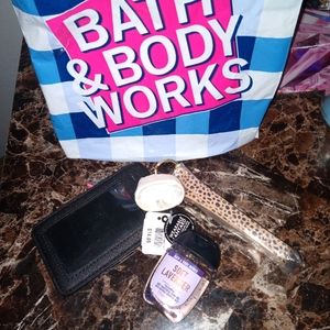 Leopard print ID holder